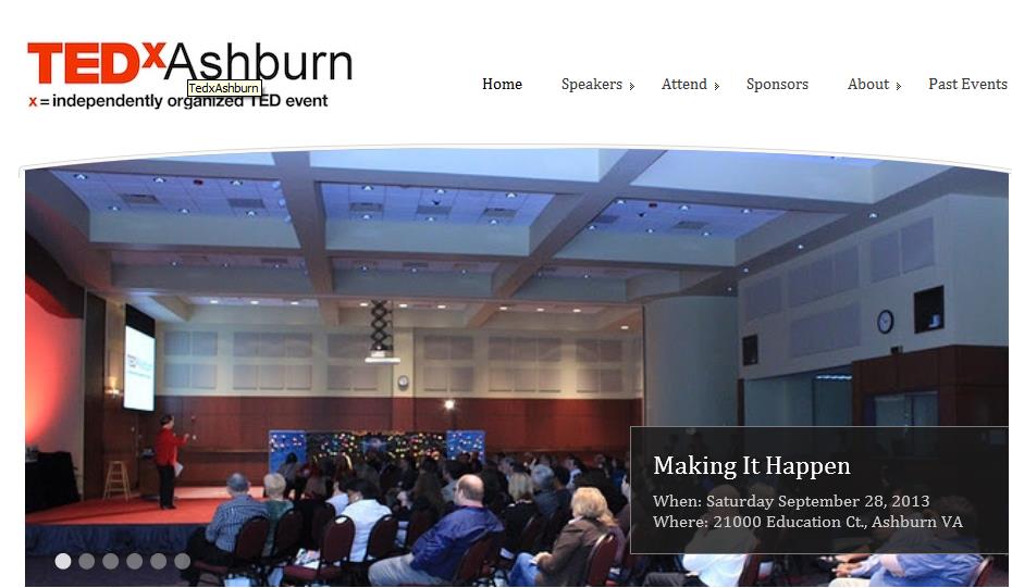 Presentation at TEDx Ashburn